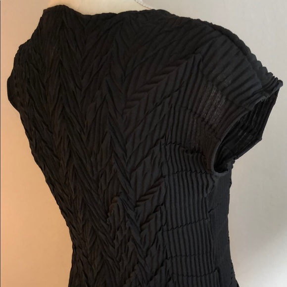 Babette pleated Black Top NWOT - Picture 2 of 8